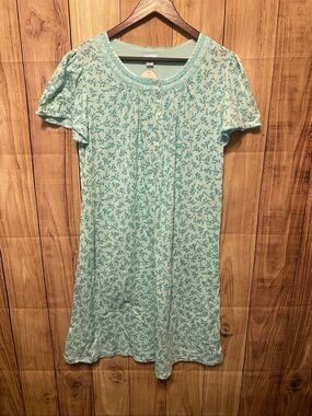 Celestial Dreams Large NWT blue nightgown nighty pajama sleepwear *flawed